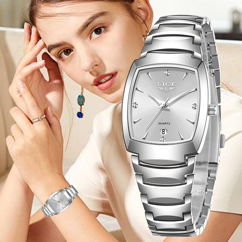 Women'S Fashion Business Casual - Relógio Feminino LIGE 2026 Novo, Luxuoso,