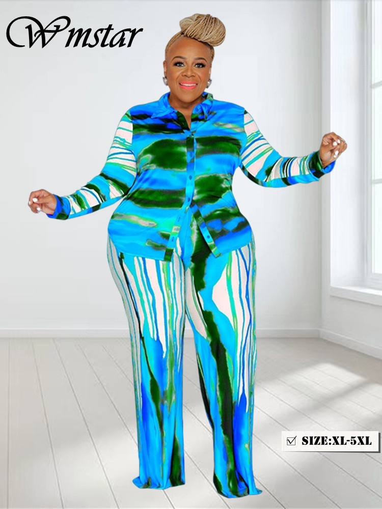 Tie Dye Two Piece - Wmstar-roupas combinando duas peças para mulheres,