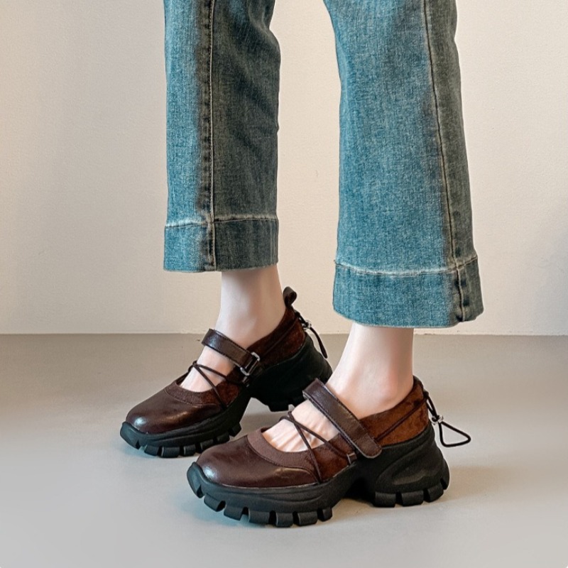 Women Fashion Nova - Novos Sapatos Retro Ballet Mary Jane,