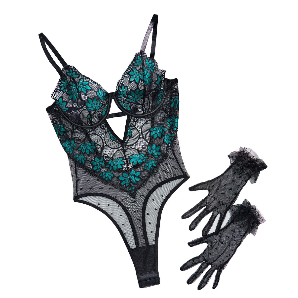 Women Fashion Gloves - 2026 Lançamento Quente: Macacão Feminino Transparente