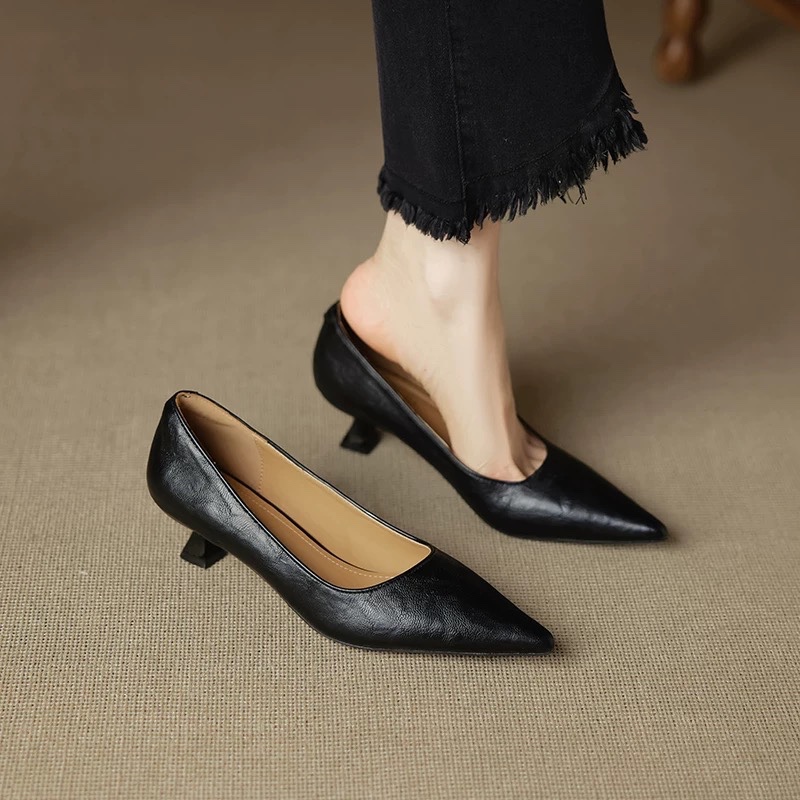 Women Fashion Wear - Simples stiletto único sapatos outono moda