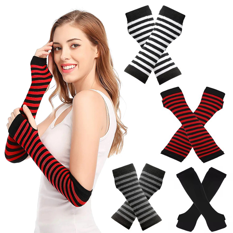 Women Fashion Gloves - Luvas Longas de Malha Y2K para