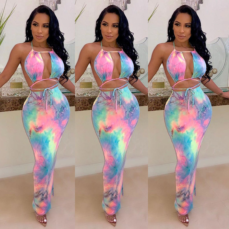 Tie Dye Two Piece - Tie Dye Sexy Conjunto de Duas