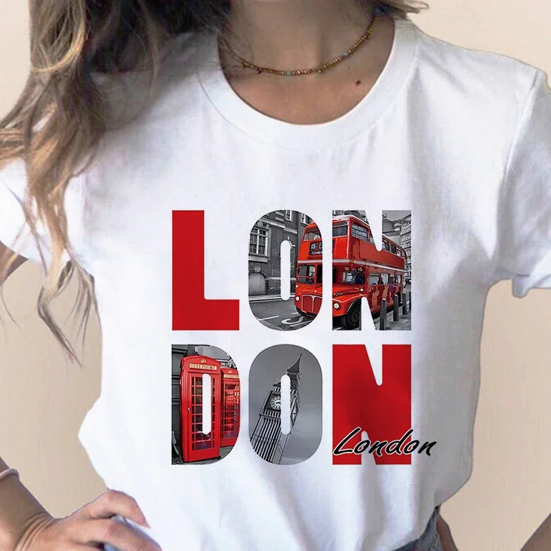 Women'S Fashion York - Moda cidade impressa camiseta paris londres