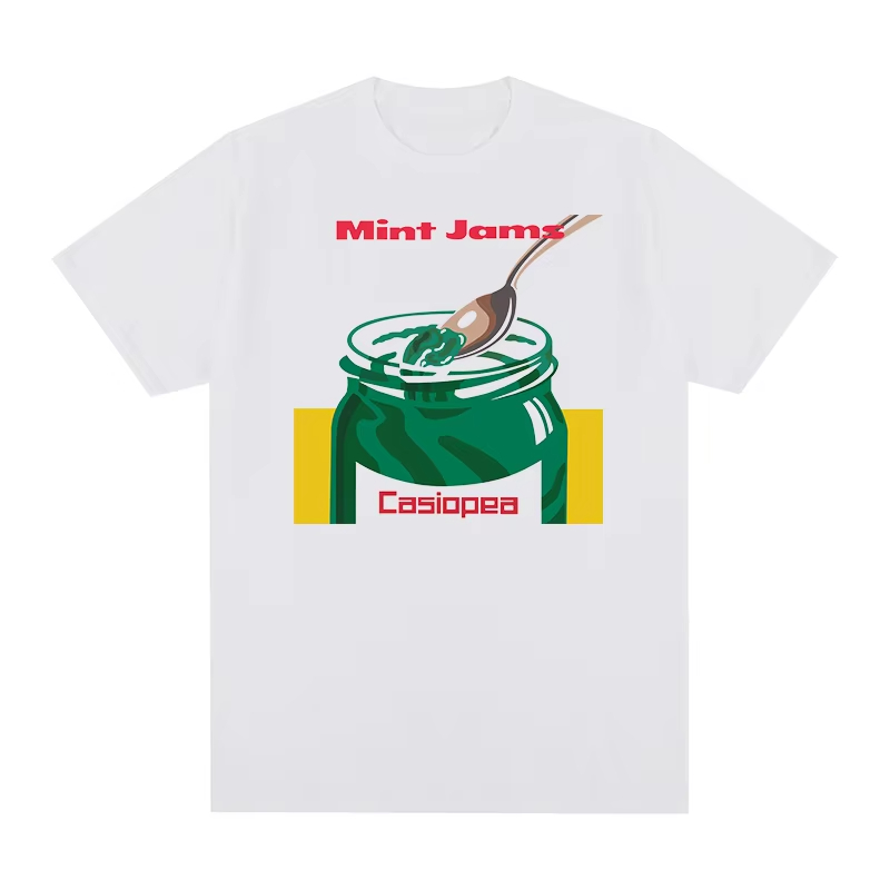 Women Fashion 80S - Camiseta Mint Jams Jazz Japonês Anos