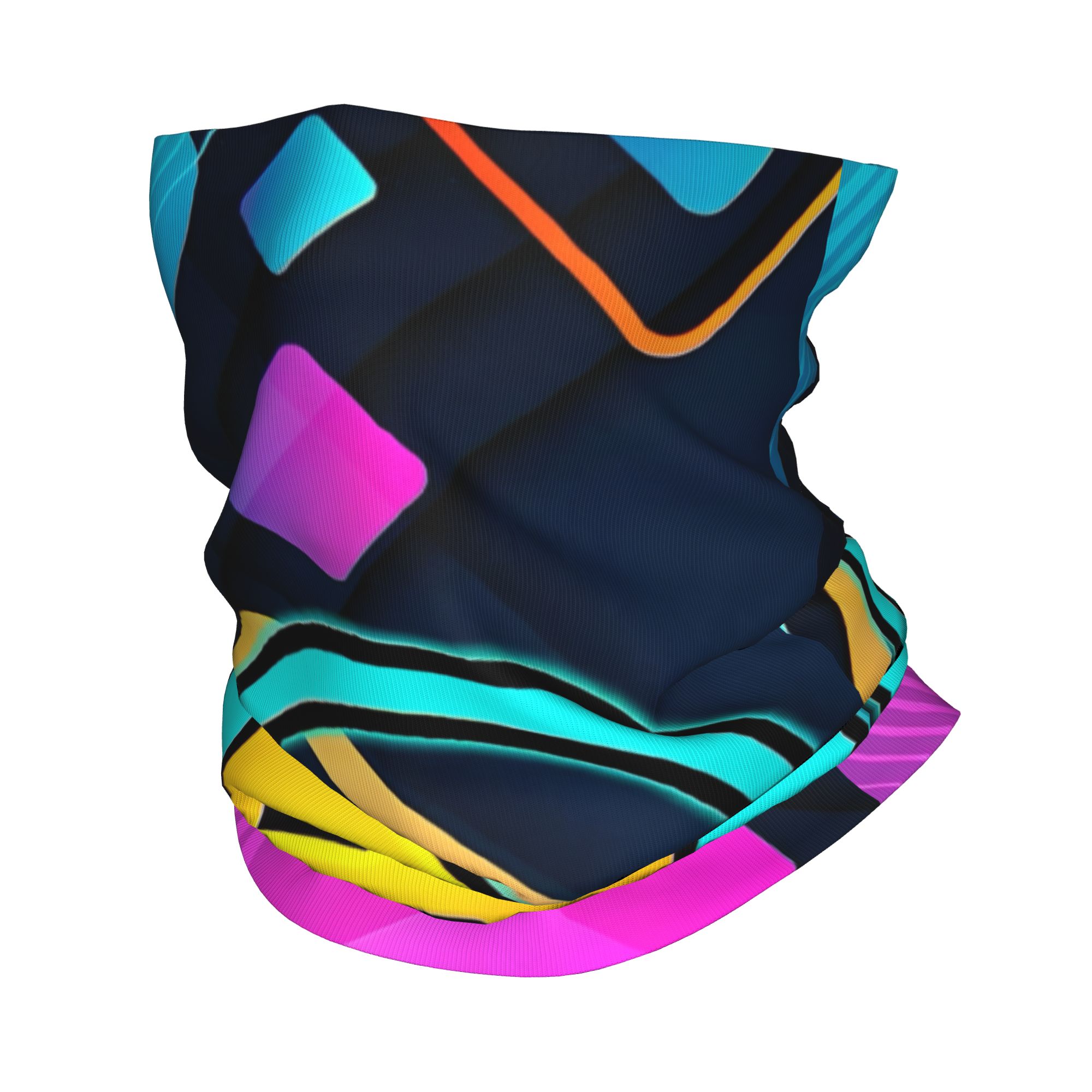 Women Fashion Video - Bandana Geometric Dash para Pescoço, Lenço