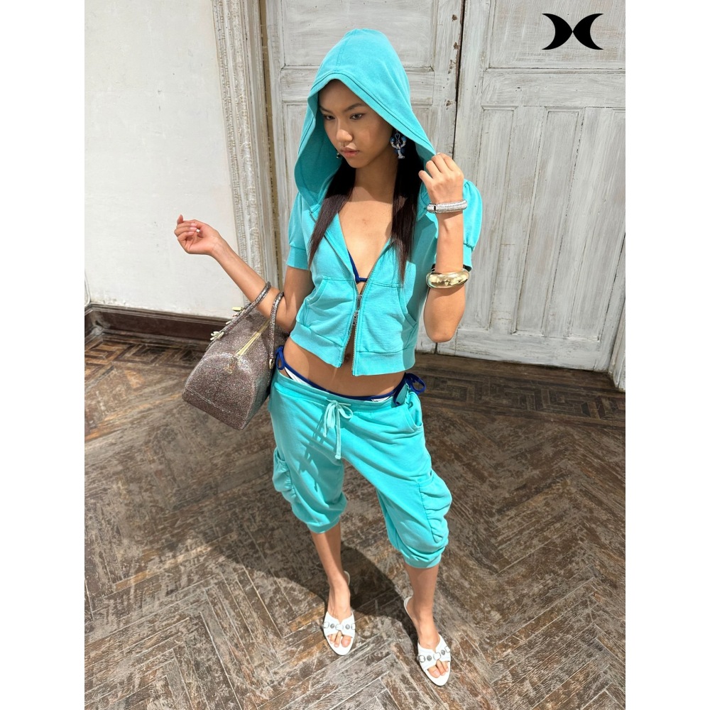 Women Fashion Korean - Conjunto de calça de sete partes