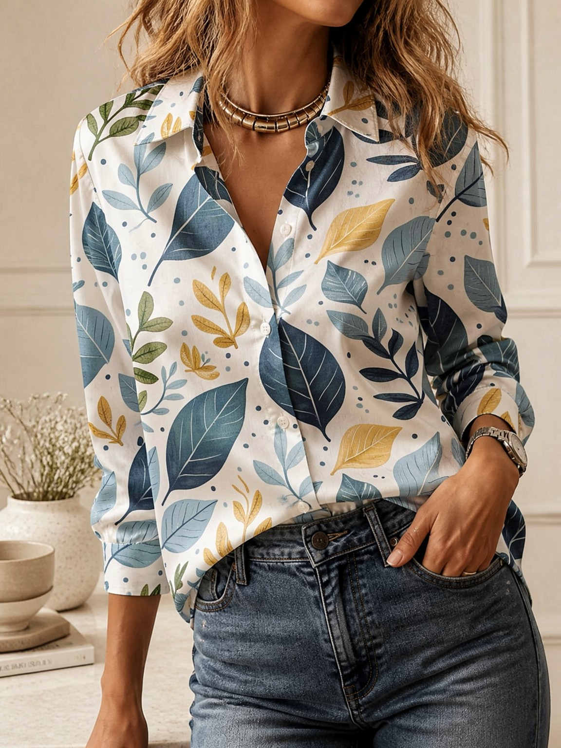 Camisa Feminina Elegante Solta - Women Fashion Wear avaliação e preço