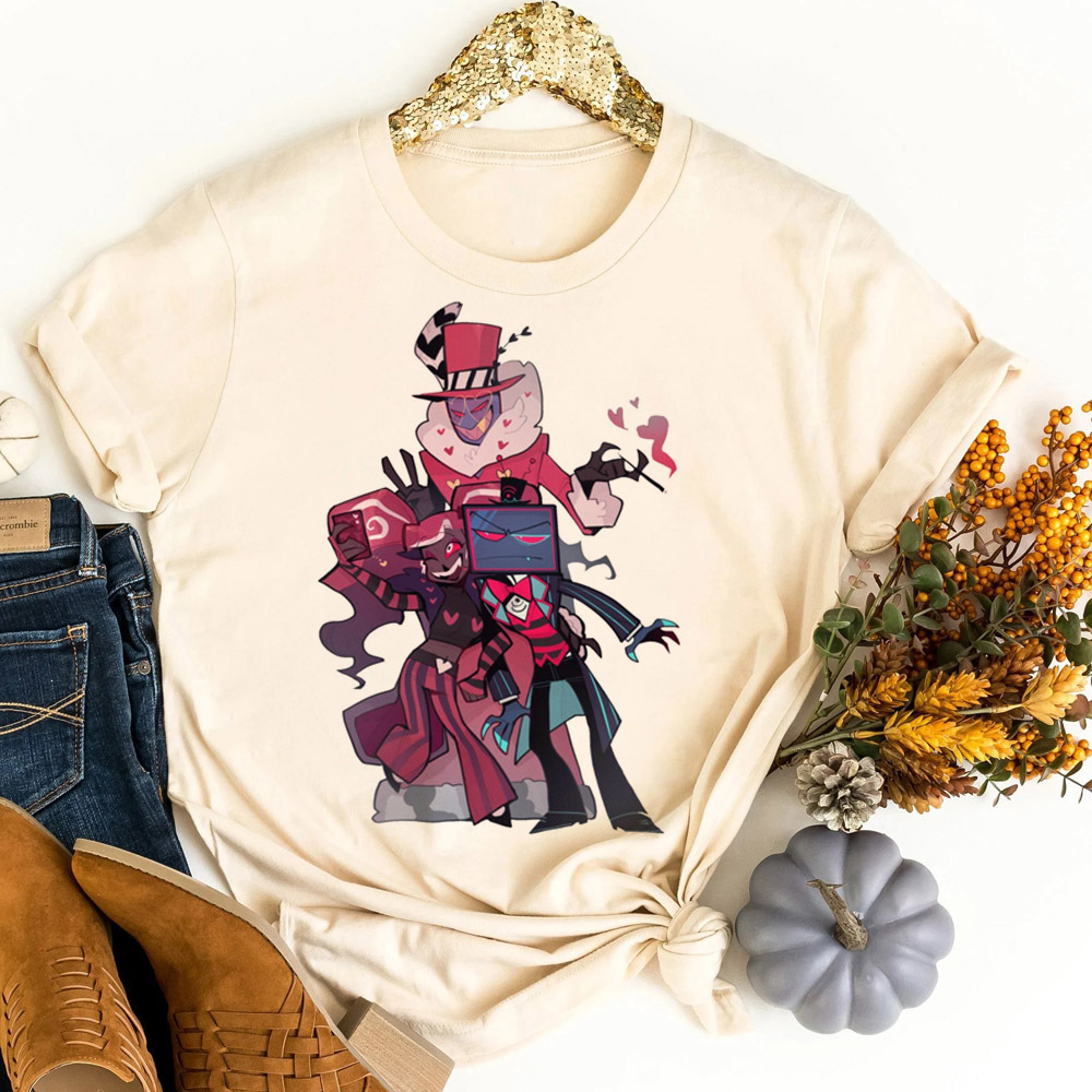 Camiseta Hazbin Hotel shoujo,  - Women Fashion 80S avaliação e preço