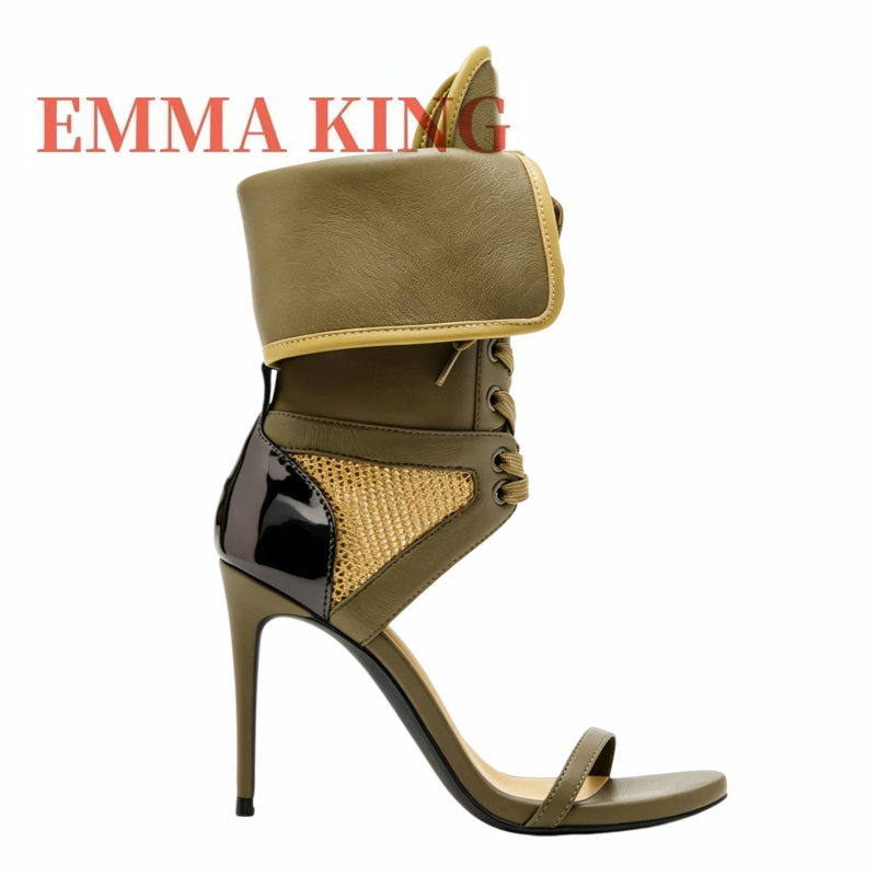 Sandálias Verdes de Salto Alto - Women'S Fashion Boots avaliação e preço