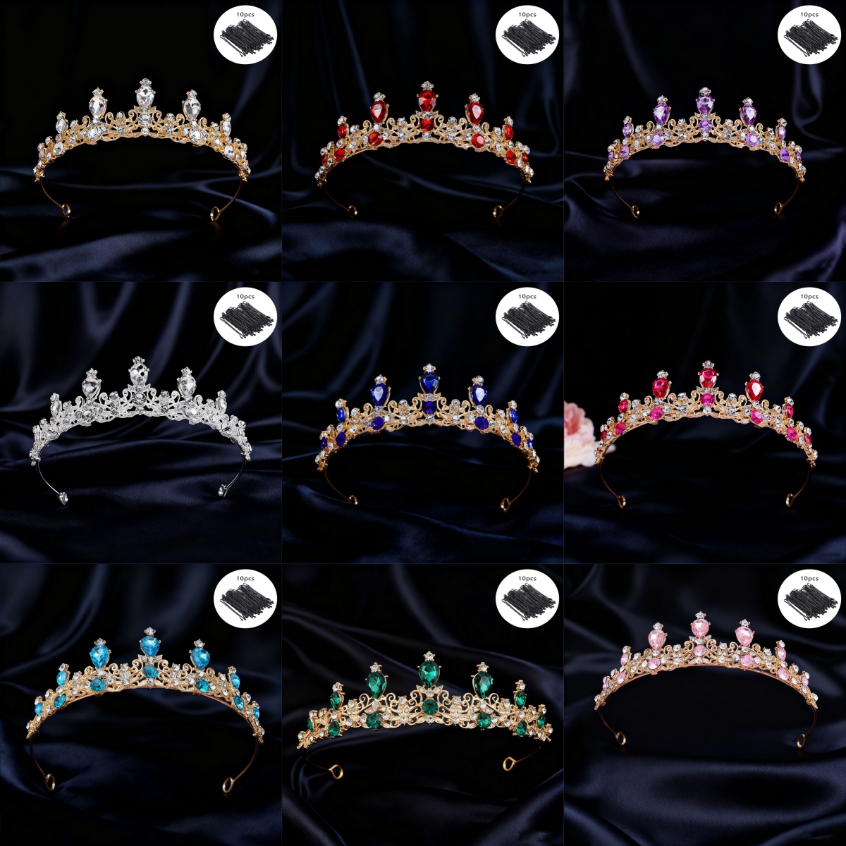 Tiara de Noiva Vintage com Str - Women Queen Fashion avaliação e preço