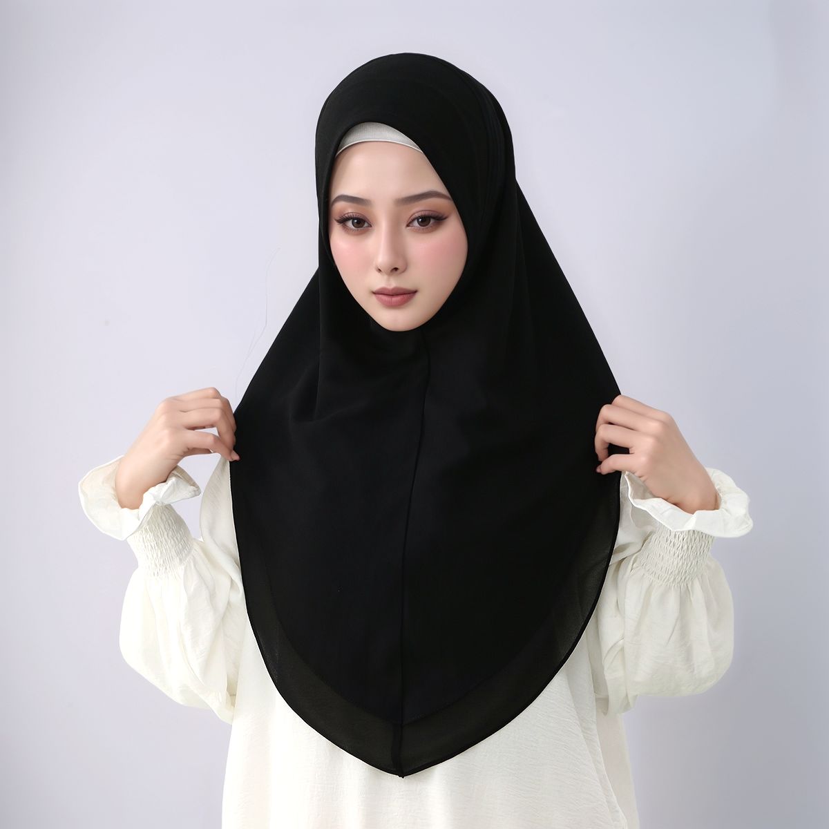 Novo chiffon de camada dupla p - Women Fashion Wear avaliação e preço