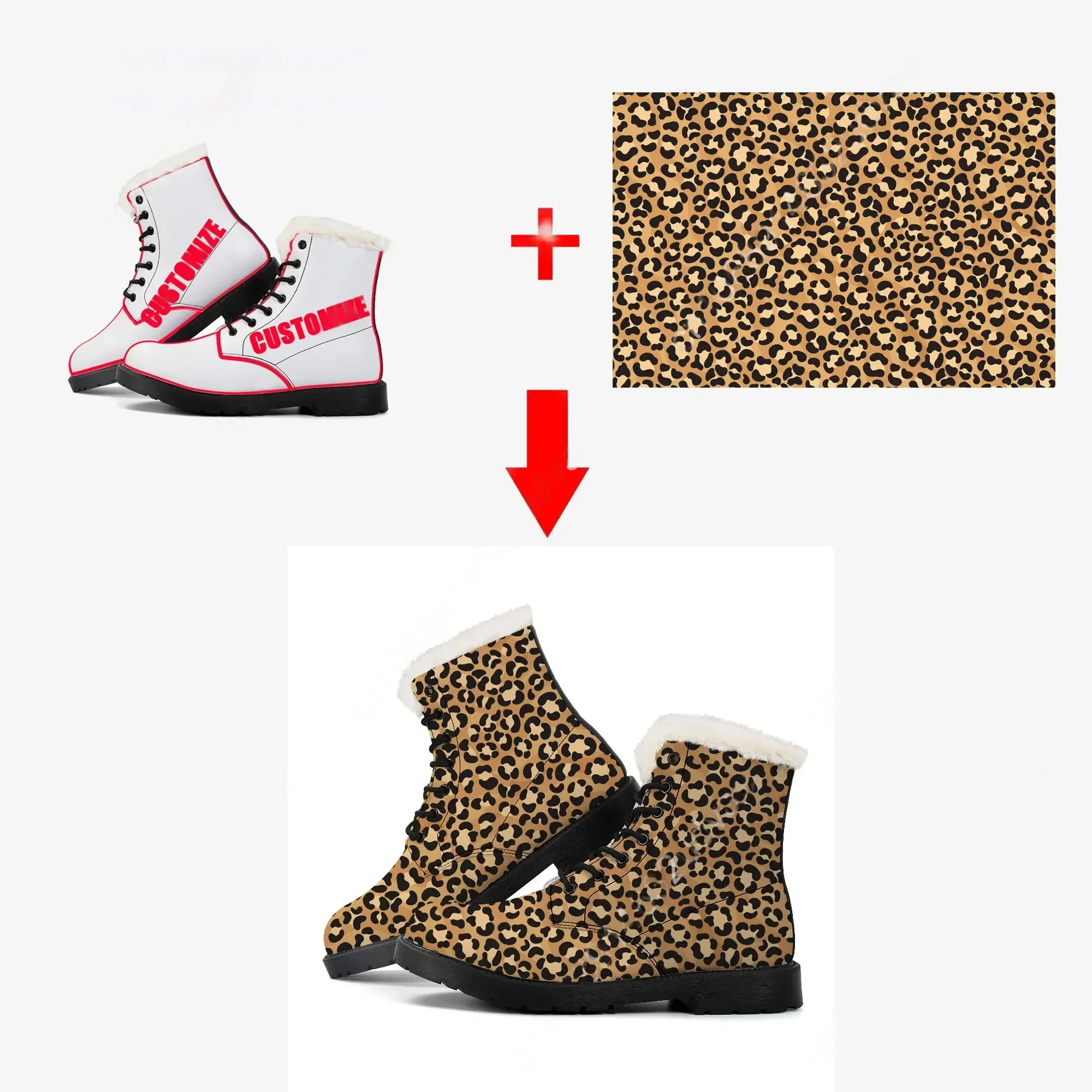 Botas de Pelúcia Personalizada - Women'S Fashion Business Casual avaliação e preço