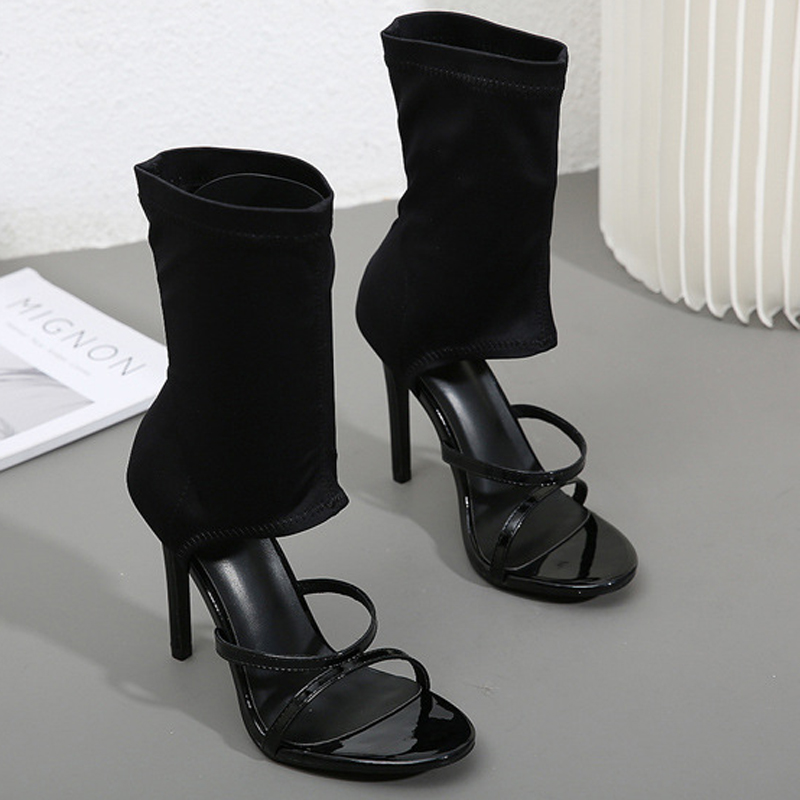 Sandálias de Verão com Salto A - Women'S Fashion Boots avaliação e preço