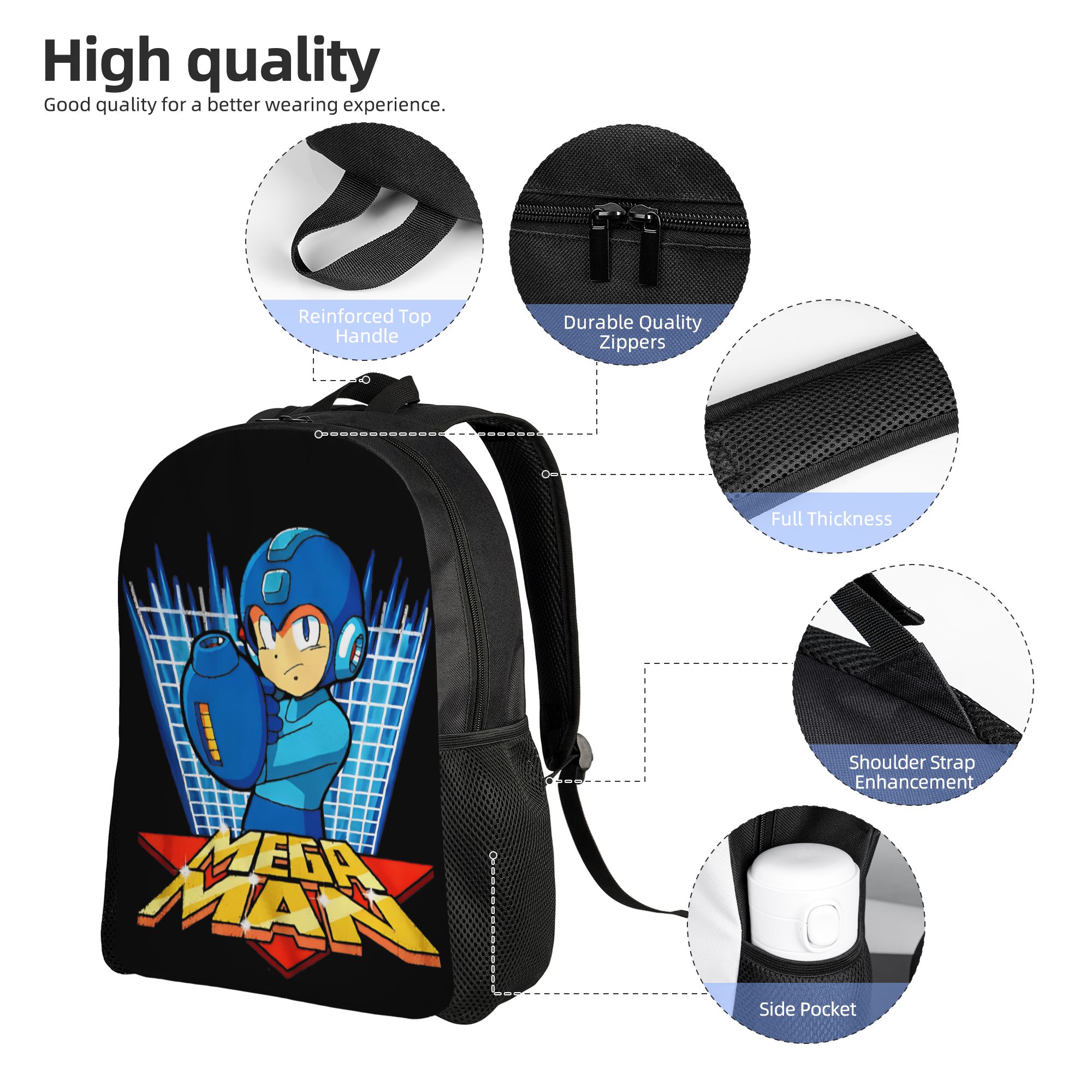 Mochila Megaman X Scifi para h - Women Fashion Video avaliação e preço
