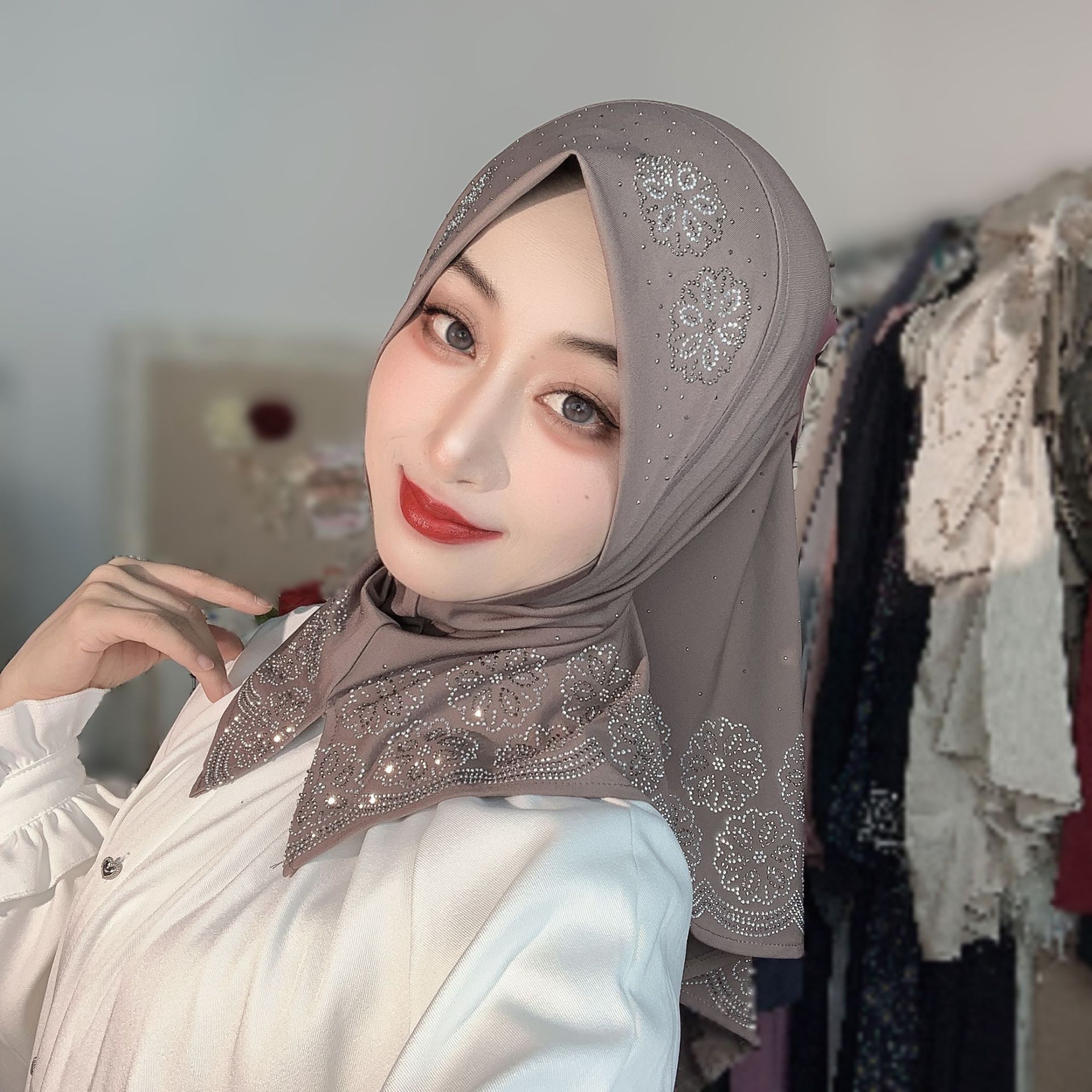 Hijab muçulmano pronto para us - Women Fashion Wear avaliação e preço