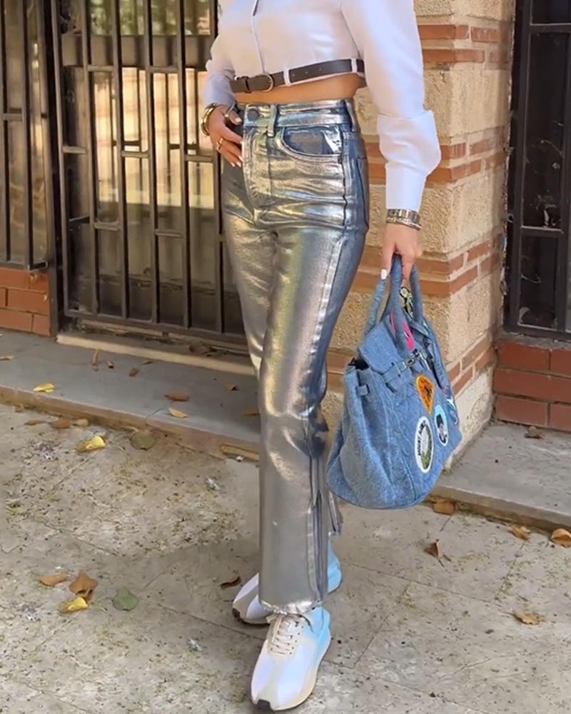 Calça jeans solta feminina de  - Women'S Fashion Gilded Age avaliação e preço