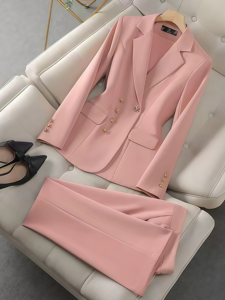 Conjunto de temperamento femin - Women'S Fashion Business Casual avaliação e preço