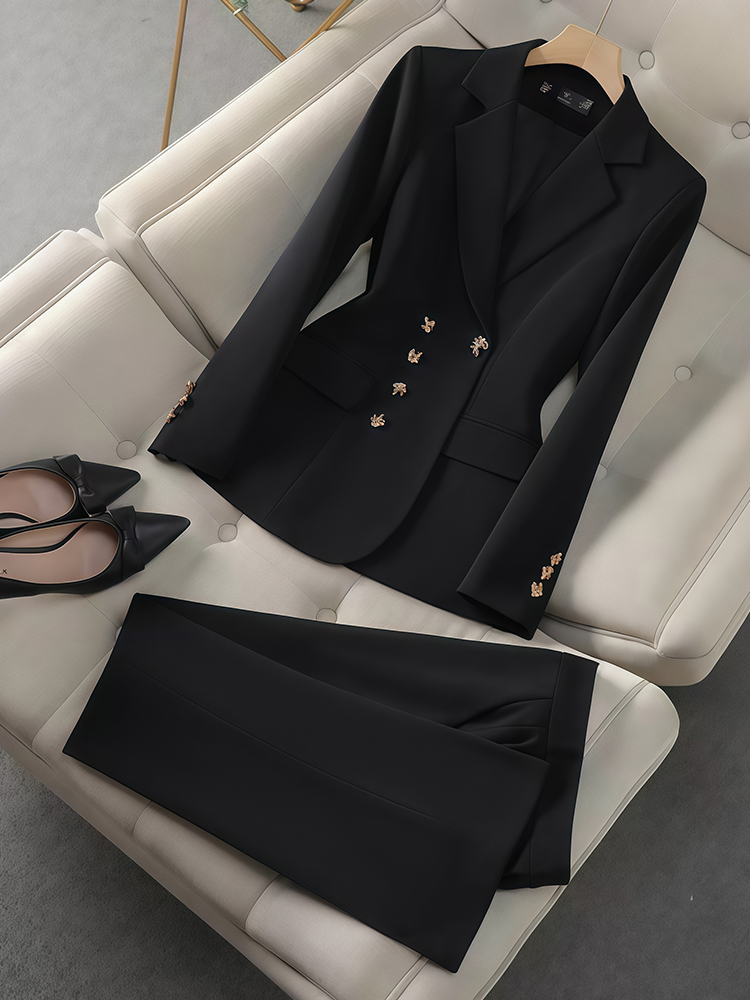 Conjunto de temperamento femin - Women'S Fashion Business Casual avaliação e preço
