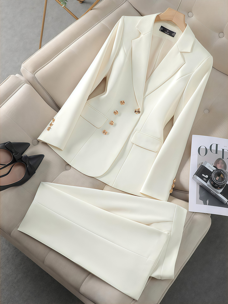 Conjunto de temperamento femin - Women'S Fashion Business Casual avaliação e preço