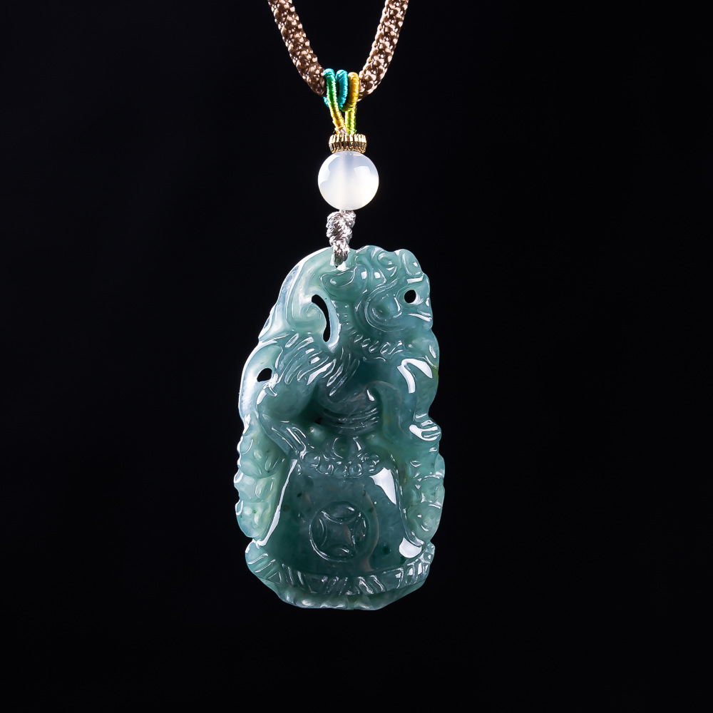 Pingente Pixiu de Jadeíta Birm - Women Fashion Necklace avaliação e preço