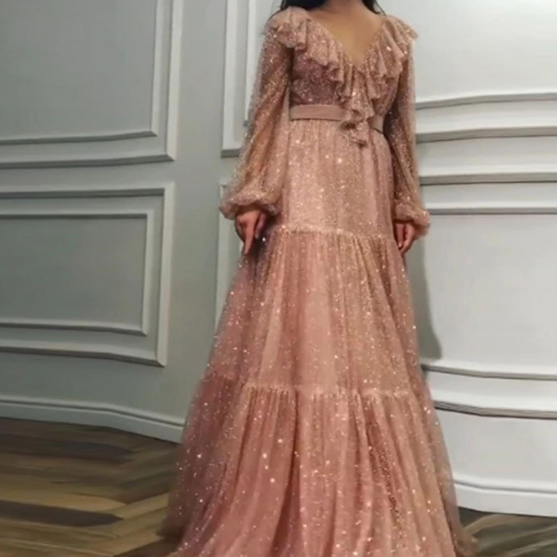 Moda malha dourada manga longa - Women'S Fashion Gilded Age avaliação e preço