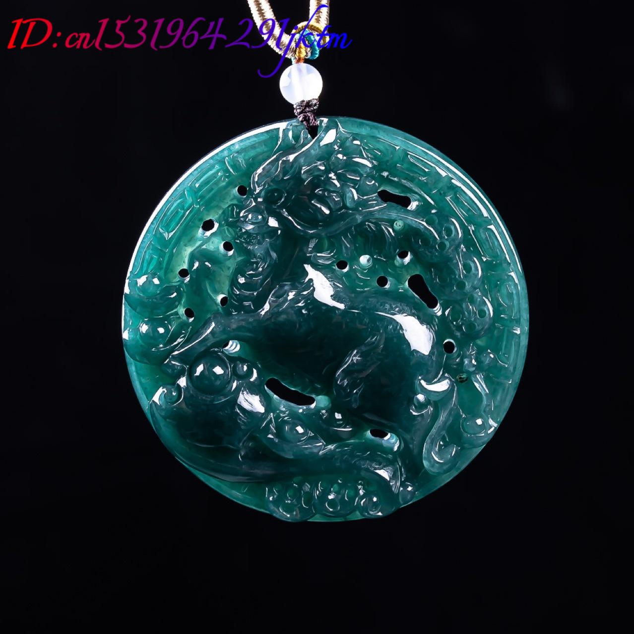 Pingente de Dragão em Jadeite  - Women Fashion Necklace avaliação e preço