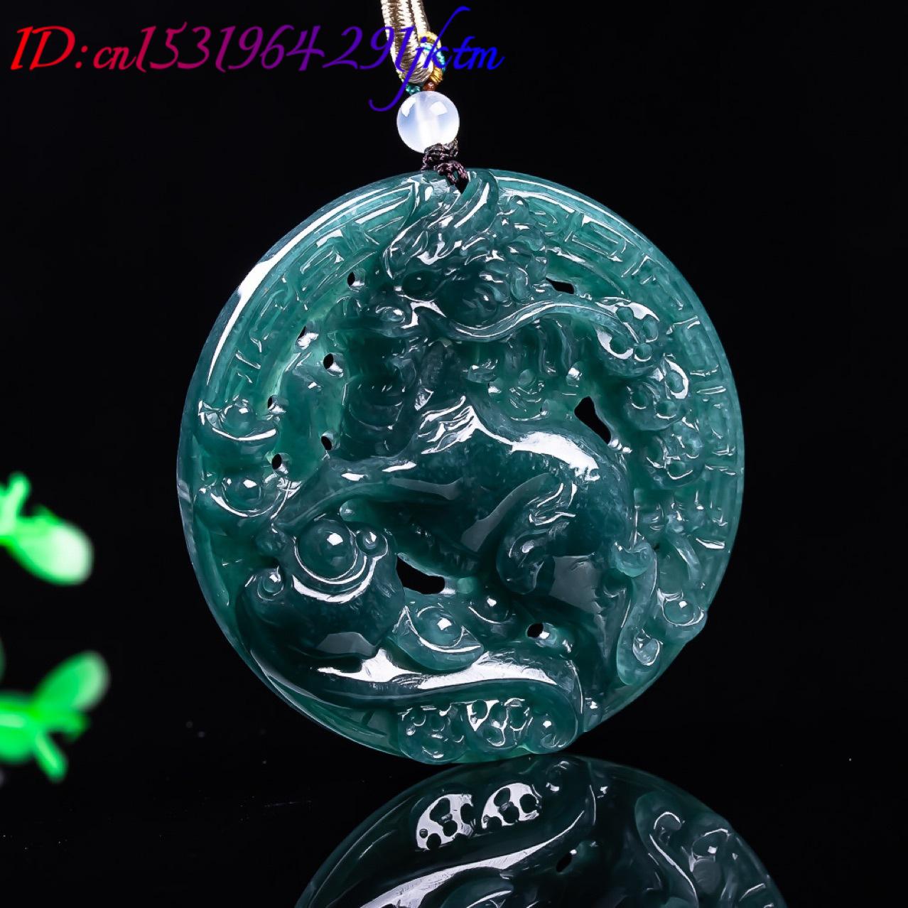 Pingente de Dragão em Jadeite  - Women Fashion Necklace avaliação e preço