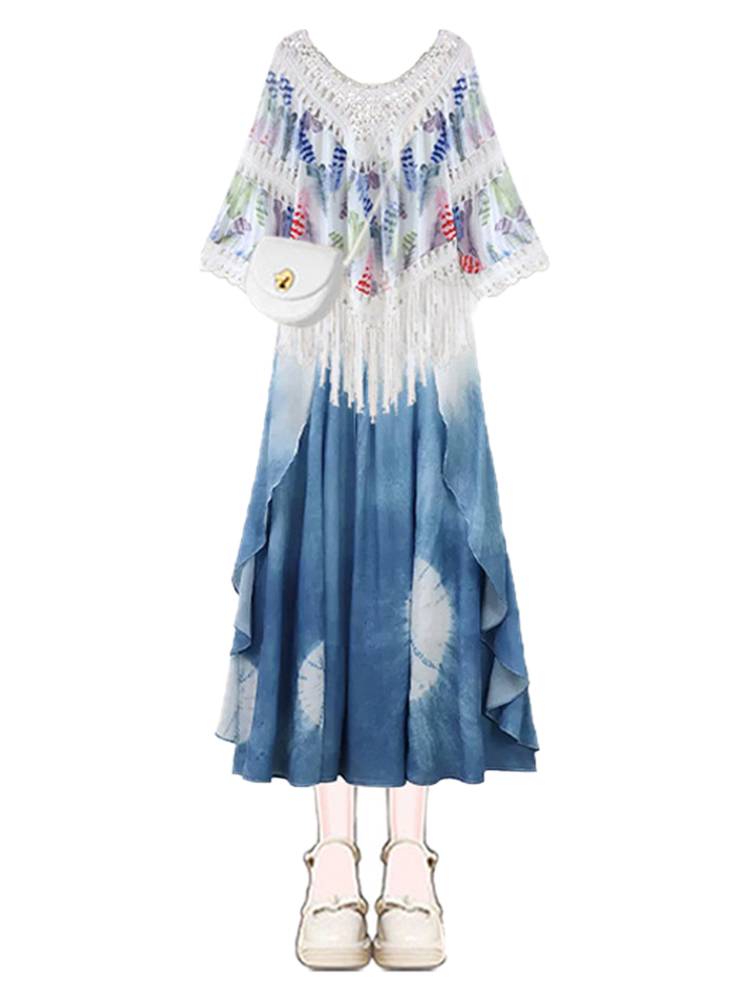 Conjunto Feminino de Verão Tie - Tie Dye Two Piece avaliação e preço