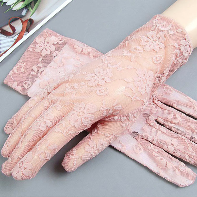Luvas femininas verão curto re - Women Fashion Gloves avaliação e preço