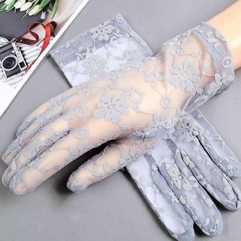 Luvas femininas verão curto re - Women Fashion Gloves avaliação e preço