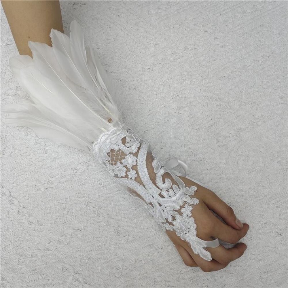 1pc acessórios de moda rendas  - Women Fashion Gloves avaliação e preço