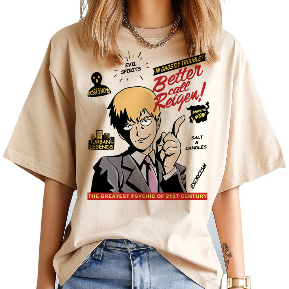 Camiseta feminina Mob Psycho 1 - Women Fashion 80S avaliação e preço