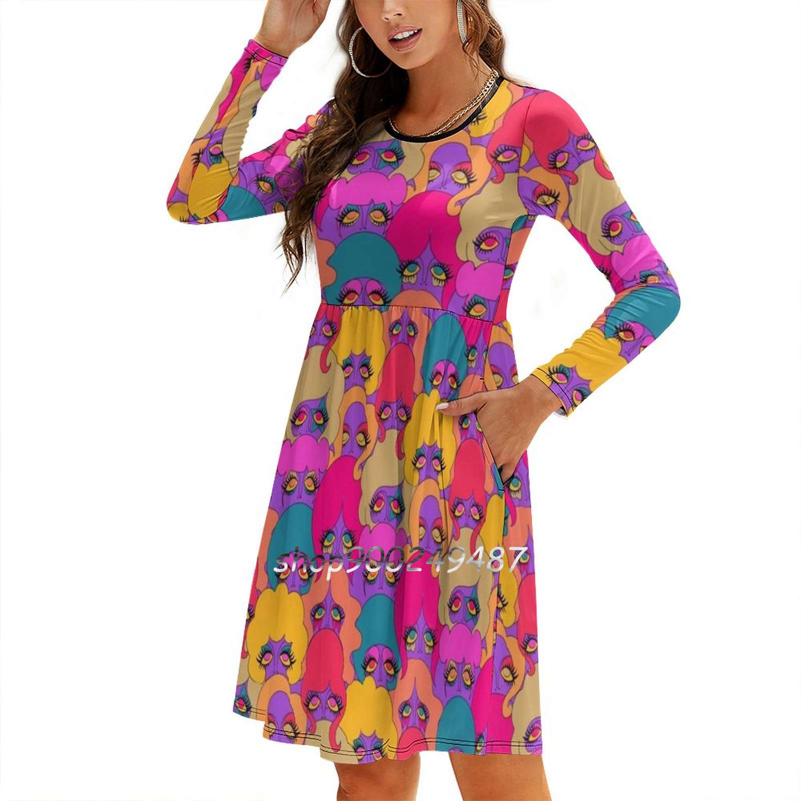 Colorful Ladies Sweetheart Kno - Women'S Fashion Of The 60S avaliação e preço