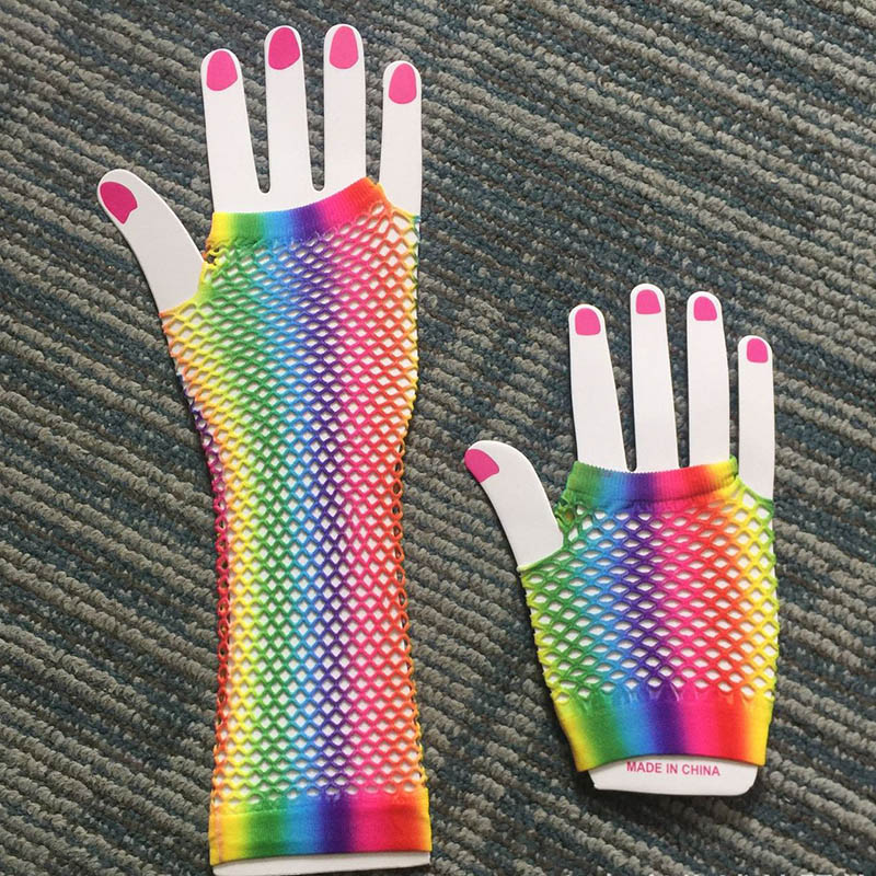 1 Par de Luvas Longas de Rede  - Women Fashion Gloves avaliação e preço