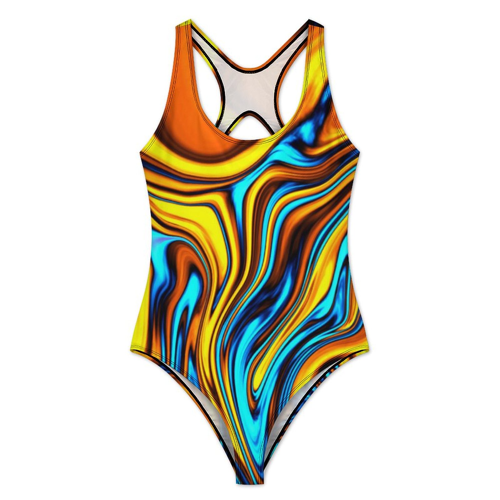 Ouro retro 60s maiô abstrato l - Women'S Fashion Of The 60S avaliação e preço