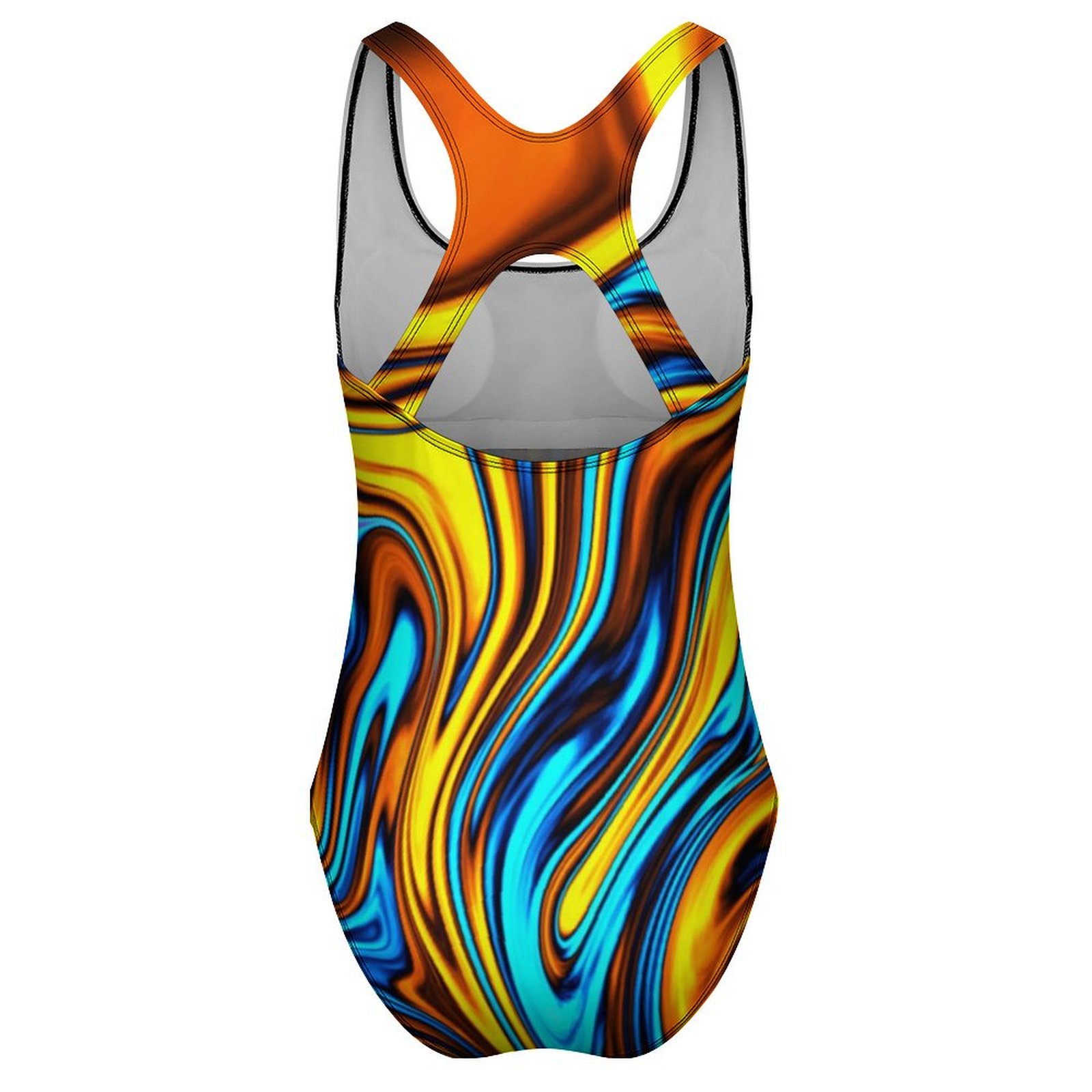 Ouro retro 60s maiô abstrato l - Women'S Fashion Of The 60S avaliação e preço