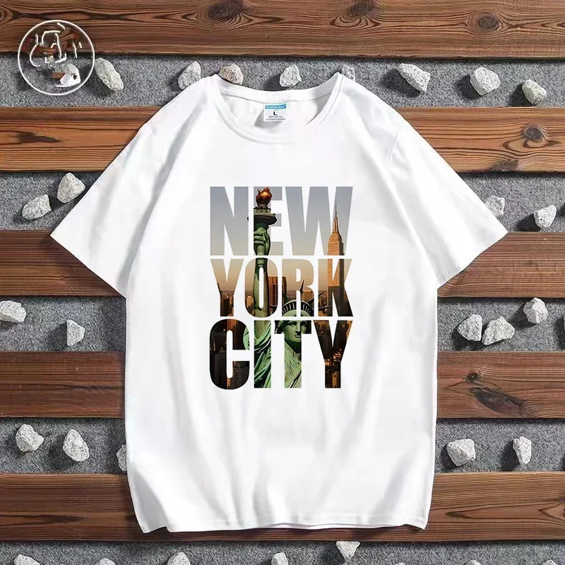 Moda cidade impressa camiseta  - Women'S Fashion York avaliação e preço