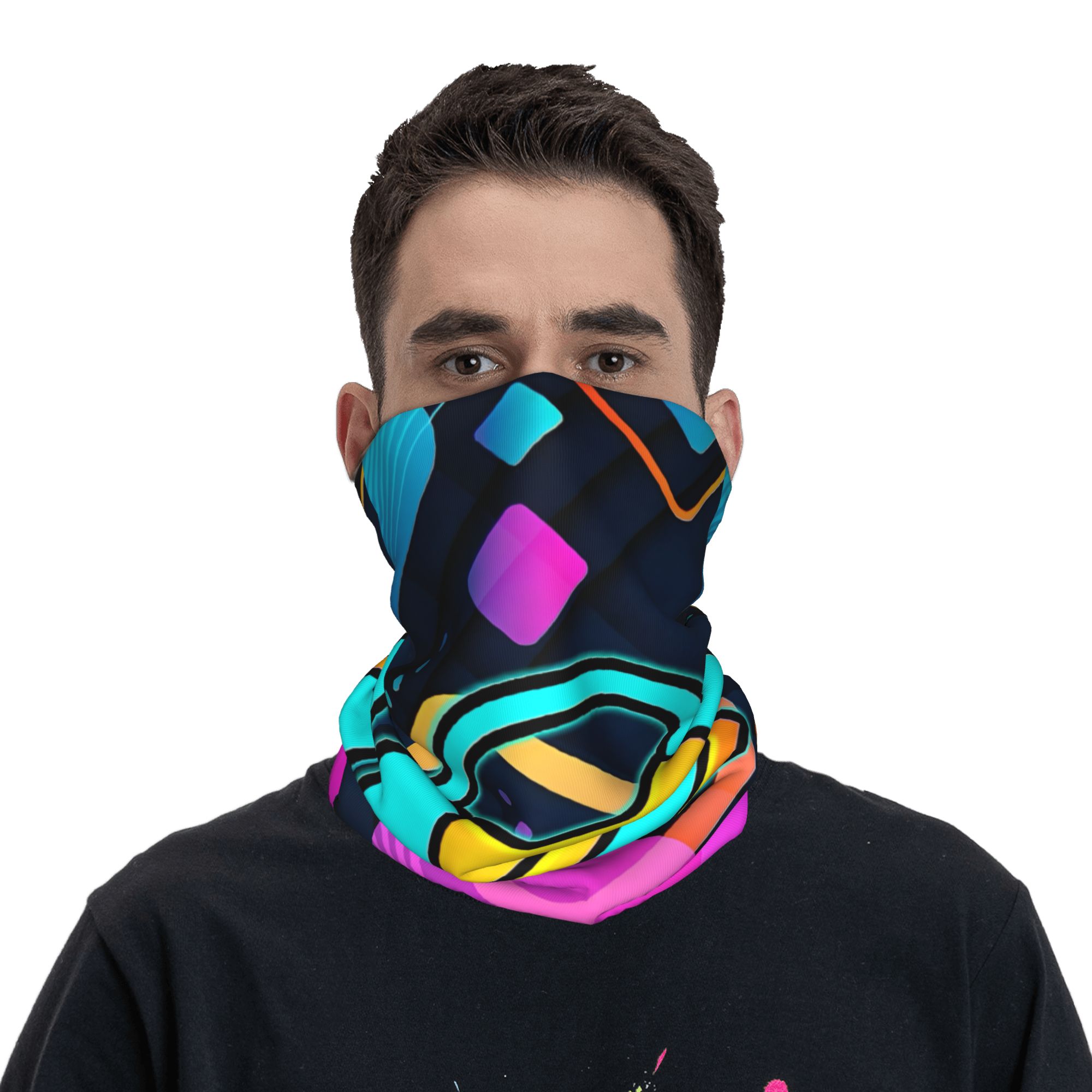 Bandana Geometric Dash para Pe - Women Fashion Video avaliação e preço