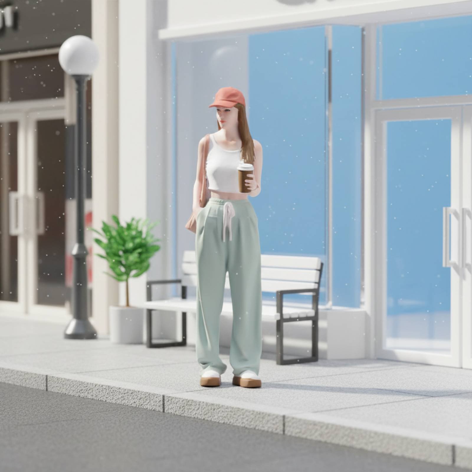 Estátua Miniatura de Menina co - Women Fashion Pose avaliação e preço