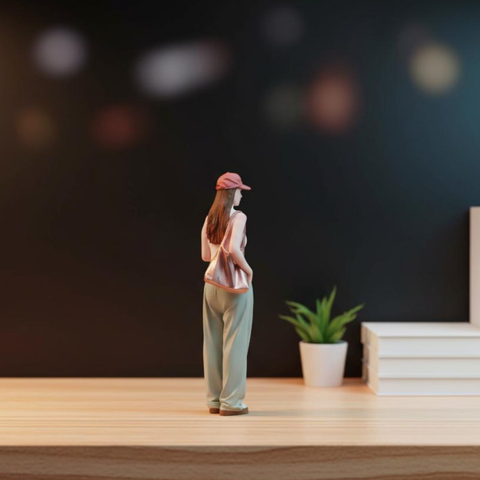 Estátua Miniatura de Menina co - Women Fashion Pose avaliação e preço