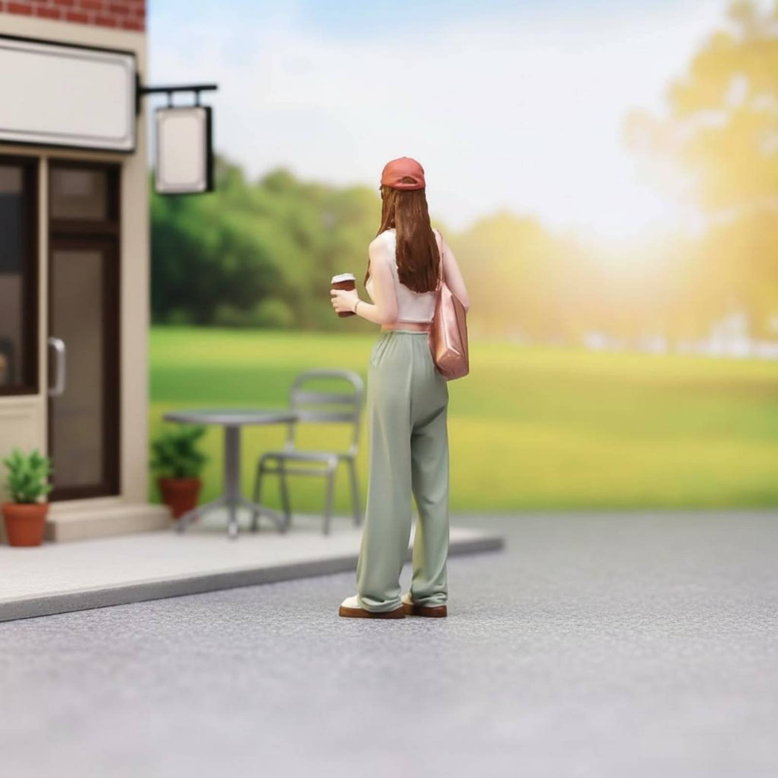 Estátua Miniatura de Menina co - Women Fashion Pose avaliação e preço