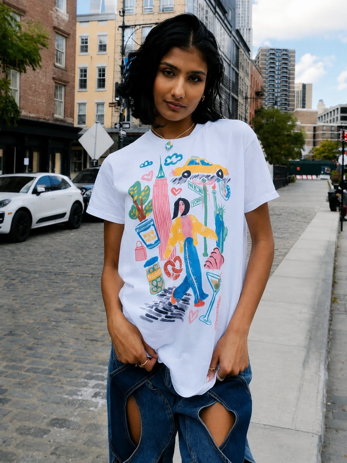 Camiseta Feminina de Algodão c - Women'S Fashion York avaliação e preço